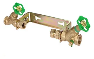 Schlösser Wasserzähler Einbaugarnitur, waagrecht, 1", komplett