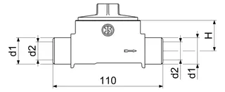 Schlösser Koaxial-Mehrstrahl-Gehäuse 3/4" x 80 mm – Bild 2