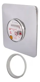 Schlösser Unterputz Zählereinsatz, für Warmwasser, inkl. Eichgebühr