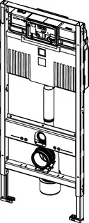 Tece TECEprofil WC Modul mit Uni-Spülkasten, Bauhöhe 1120 mm – Bild 3
