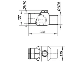 Dallmer Rückfluss-Sicherung RS 50 mm, DN 70, Typ 4.7 – Bild 2
