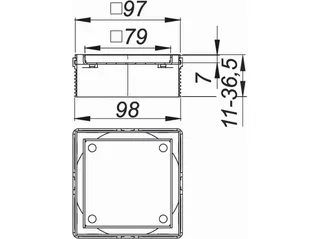 Dallmer Aufsatz DallDrain Individual 100 x 100 mm – Bild 2