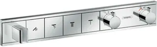 Hansgrohe Fertigmontageset RAINSELECT, für Unterputz-Thermostat, 4 Verbraucher chrom