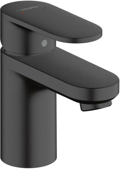 Hansgrohe VERNIS Blend 70 Waschtischarmatur, mit Zugstangen-Ablaufgarnitur, mattschwarz