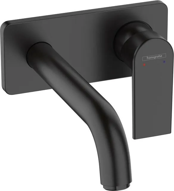 Hansgrohe Fertigmontageset VERNIS Shape, für Unterputz-2-Loch-Waschtischarmatur, mattschwarz