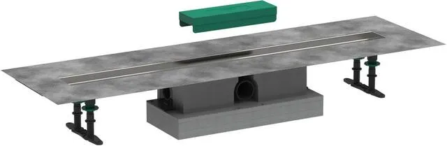 Hansgrohe Komplettset uBox universal, für Duschrinnen Fertigsets, Standard 900mm