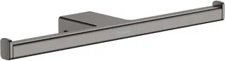 Hansgrohe Doppelpapierrollenhalter AddStoris, ohne Deckel brushed black