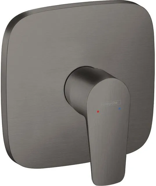 Hansgrohe Talis E Duscharmatur, Unterputz, Fertigset, brushed black chrome