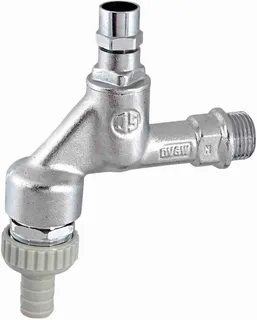 Schlösser Auslaufventil mit Belüfter, Steckschlüssel-Oberteil, matt verchromt, 3/4"