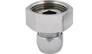 Schlösser Ausgangsverschraubung für Waschtischzähler, verchromt 3/4"