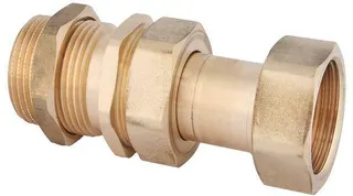 Schlösser Wasserzähler Einsatzverschraubung, Messing, mit Schiebestück Q3 4,0, 1"