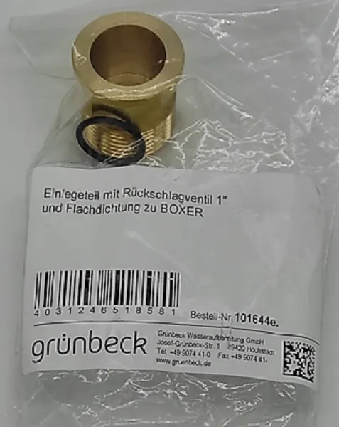 Grünbeck Einlegeteil mit Rückschlagventil 1"