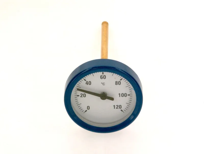 JU/SIEGER Ersatzteil TTNR: 87182214740 Thermometer blau NG50, 0-120 Grad C