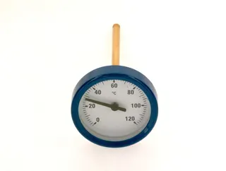 JU/SIEGER Ersatzteil TTNR: 87182214740 Thermometer blau NG50, 0-120 Grad C