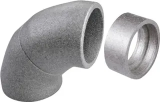 BOSCH Zubehör Wohnungslüftung BEPP 125-1 Bogen 90 Gr teilbar, d:125 mm, VPE: 1 ST