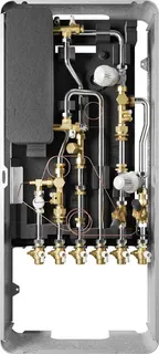 BOSCH Wohnungsstation FLOW7001 35 RS ungemischt, Aufputz, 40 kW, Edelstahl