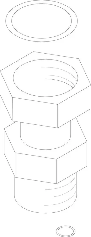 SIEGER Ersatzteil TTNR: 7100436 Distanzstück 3/4" mit Dichtung