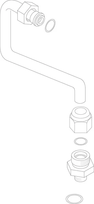 SIEGER Ersatzteil 7100833 Verbindungsrohr Armatur/Brenner kpl