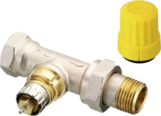 Danfoss Ventilgehäuse RA-UN, matt vernickelt Typ 15, 1/2", Durchgang