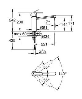 Grohe Get Küchen Spültisch Armatur, supersteel – Bild 2