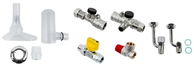Wolf Anschluss-Set Kombithermen AP inkl. KFE-Hahn und therm. Sicherung
