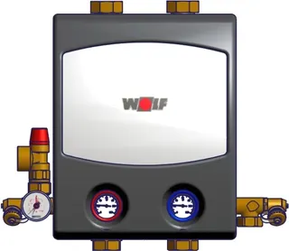 Wolf Pumpengruppe Heizkreis mit HE-Pumpe EEi<0,23, CGB(-2)-75/100