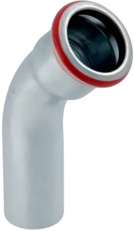 Geberit Bogen MAPRESS C-Stahl, 45 Grad, mit Einschubende 28mm