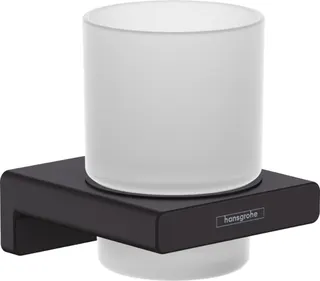 Hansgrohe AddStoris Zahnputzbecher, Wandmontage, mattschwarz