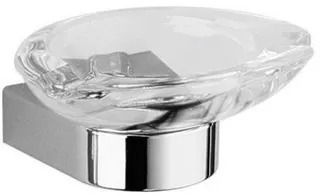 Keuco Glashalter ELEGANCE, komplett mit Echtkristall-Glas, klar verchromt