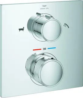 Grohe Thermostat-Wannenbatterie ALLURE, chrom, mit 2-Wege-Umstellung