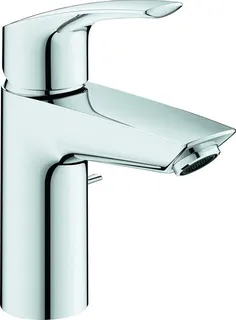 Grohe EUROSMART Waschtisch Armatur, S-Size, Energiesparversion, mit Ablaufgarnitur