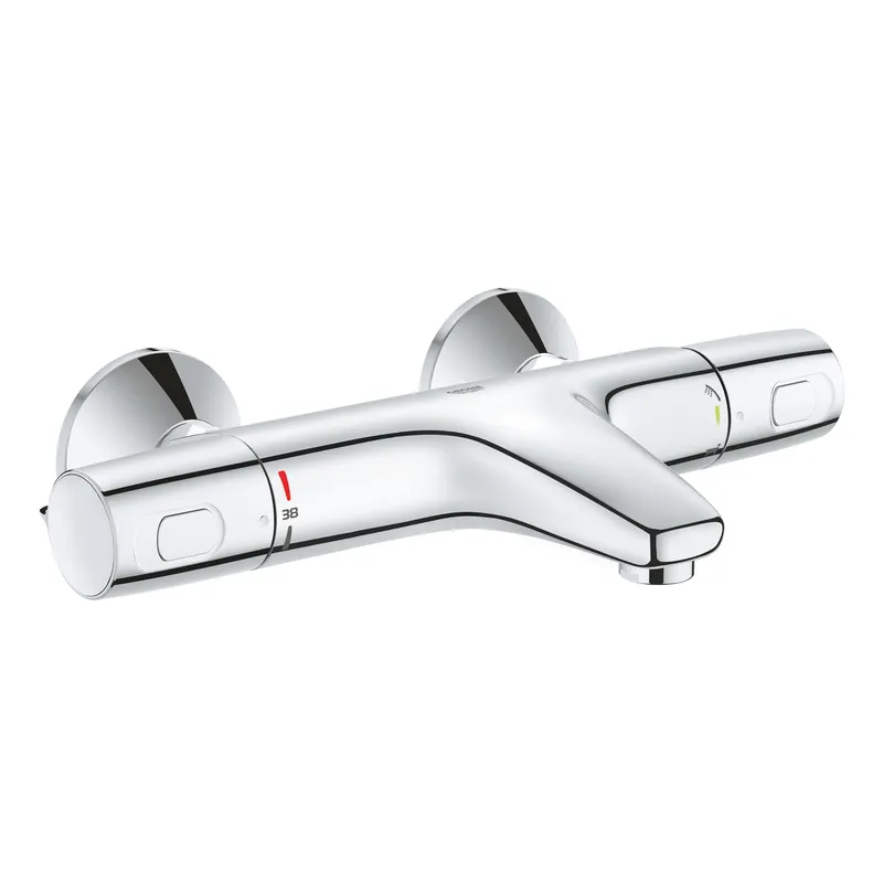 Grohe Precision Trend Thermostat Badearmatur, Aufputz, chrom