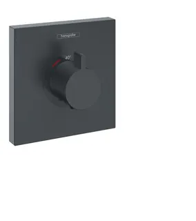 Hansgrohe Fertigmontageset SHOWERSELECT, Highflow, für Unterputz-Thermostat mattschwarz