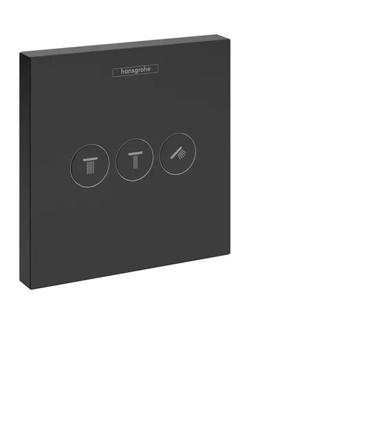 Hansgrohe Fertigmontageset SHOWERSELECT, für Unterputz-Ventil, 3 Verbraucher mattschwarz
