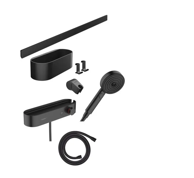 Hansgrohe Bundle WallStoris 105, mattschwarz
