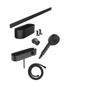 Hansgrohe Bundle WallStoris 105, mattschwarz