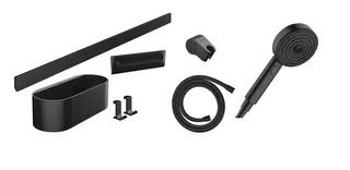 Hansgrohe Brauseset Bundle WallStoris, mattschwarz