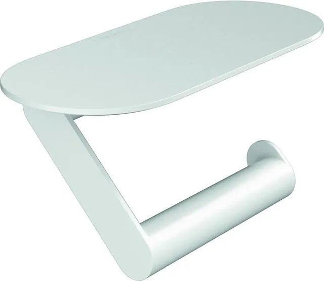 Hansgrohe Papierrollenhalter WallStoris, mit Ablage mattweiß