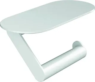Hansgrohe Papierrollenhalter WallStoris, mit Ablage mattweiß