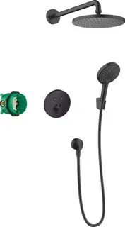 Hansgrohe Raindance S Brause Komplettpaket, matt schwarz