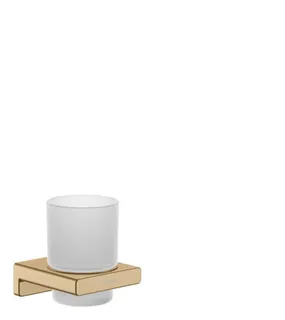 Hansgrohe Glashalter AddStoris, Wandmontage brushed bronze