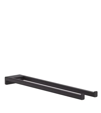 Hansgrohe Handtuchhalter AddStoris, zweiarmig, 445mm mattschwarz