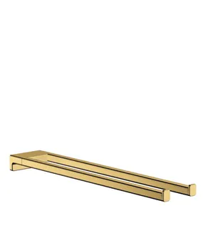 Hansgrohe Handtuchhalter AddStoris, zweiarmig, 445mm polished gold