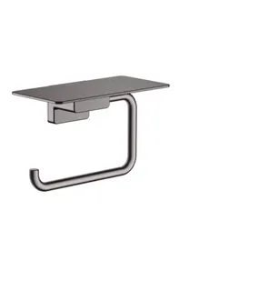 Hansgrohe Papierrollenhalter AddStoris, mit Ablage brushed black