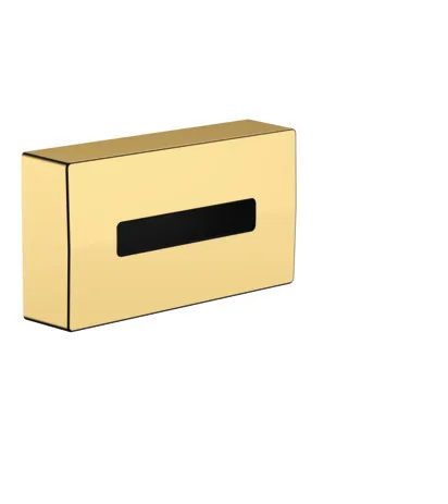 Hansgrohe Kosmetiktuchbox AddStoris, Wandmontage polished gold