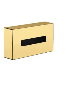 Hansgrohe Kosmetiktuchbox AddStoris, Wandmontage polished gold