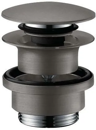 Hansgrohe Ablaufgarnitur PUSH-OPEN, für Waschtisch- und Bidetmischer brushed black chrom