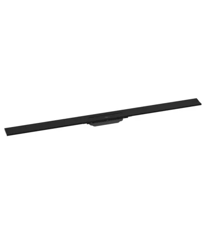 Hansgrohe Duschrinne RainDrain Flex, kürzbar, Wandmontage 1200mm mattschwarz