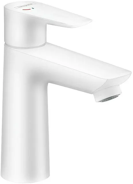 Hansgrohe TALIS E 110 Waschtisch Armatur, CoolStart ohne Ablaufgarnitur mattweiß
