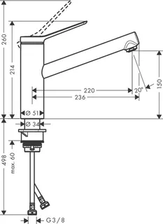 Hansgrohe Zesis Spültisch Armatur, M33, 150 mattschwarz – Bild 2